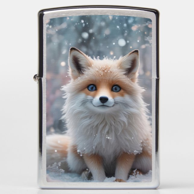 Foxes first winter zippo lighter (Front)