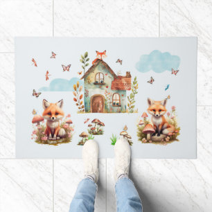 FOXES, FRIENDS and FAMILY Doormat