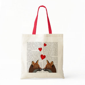 Foxes in Love Tote Bag