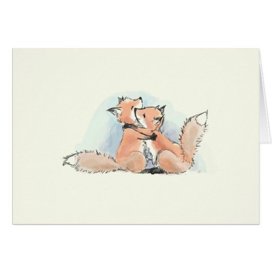 Foxes in Love: With Much Affection Cards (Front Horizontal)