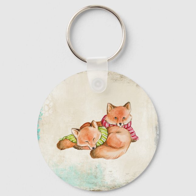 Foxes Keychain (Front)
