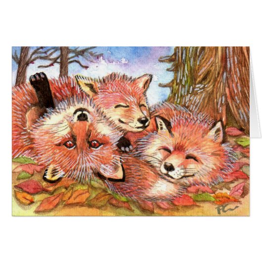 Foxes Play Time Cards (Front Horizontal)