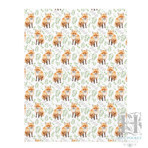 Foxes Scrapbook Paper