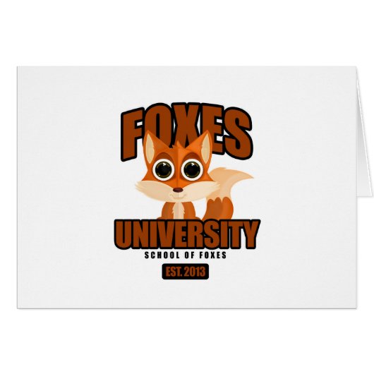Foxes University Cards (Front Horizontal)