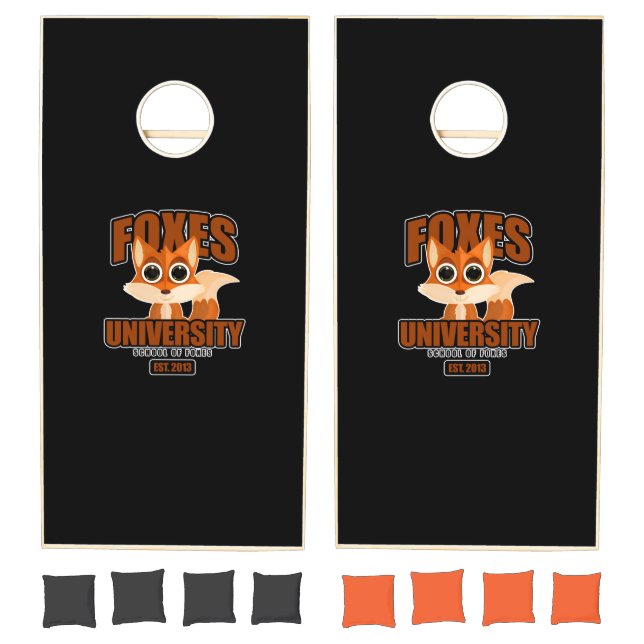 Foxes University Cornhole Set (Set)