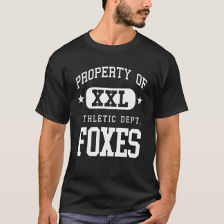 Foxes XXL Athletic School Property T-Shirt
