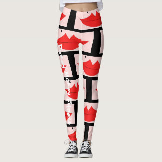 Foxey Moxey Fitness Lip Leggings