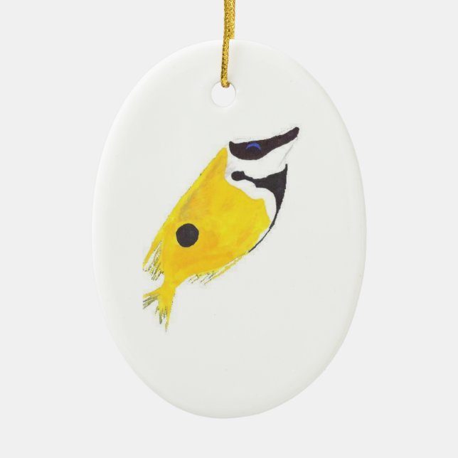 Foxface Rabbitfish Ceramic Ornament (Front)