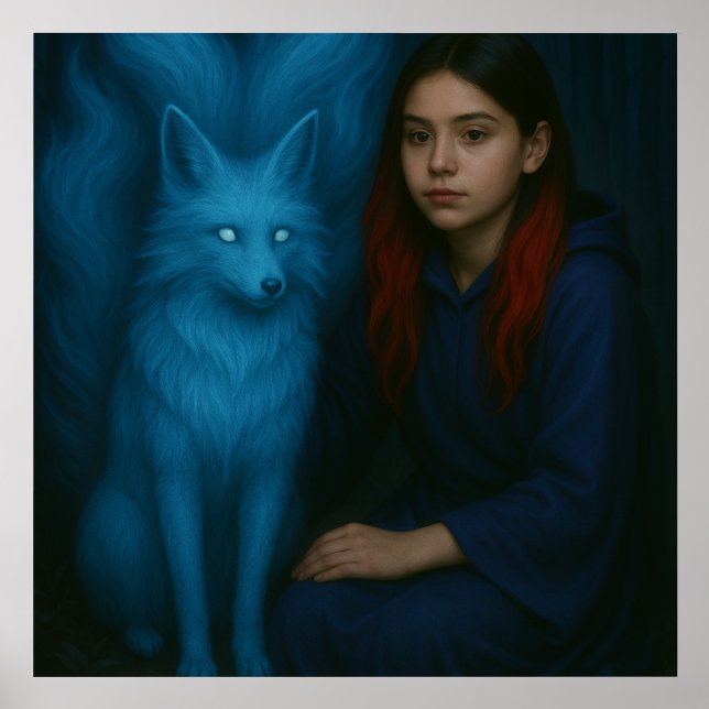 Foxfire Guardian – Spirit of the Nine Tails Holder (Front)