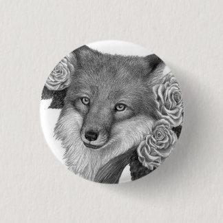Foxflower Pinback Button