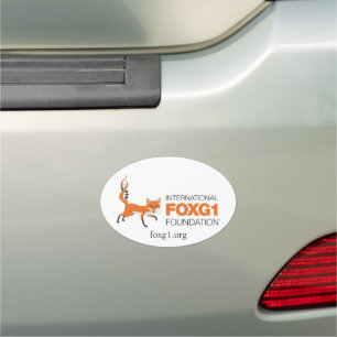 FOXG1 oval car magnet