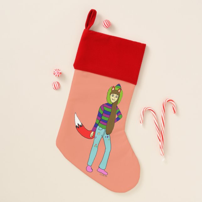 foxgirl christmas stocking (Front)