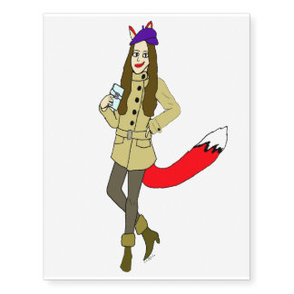 Foxgirl temporary tattoos