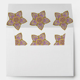 Foxglove and Gold Botanical envelopes 