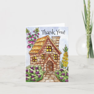Foxglove Cottage Fairy House Thank You Card