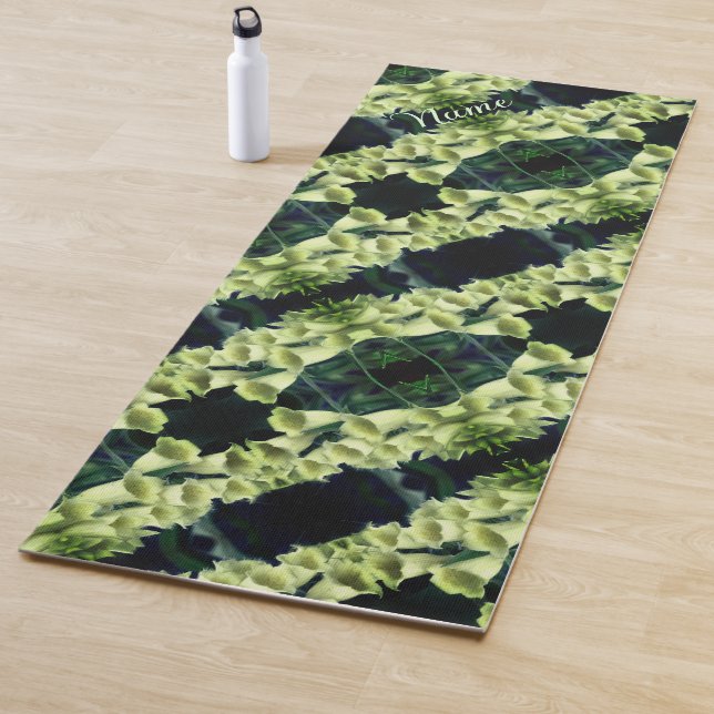 Foxglove Flower Abstract Pattern Personalized  Yoga Mat (In Situ)