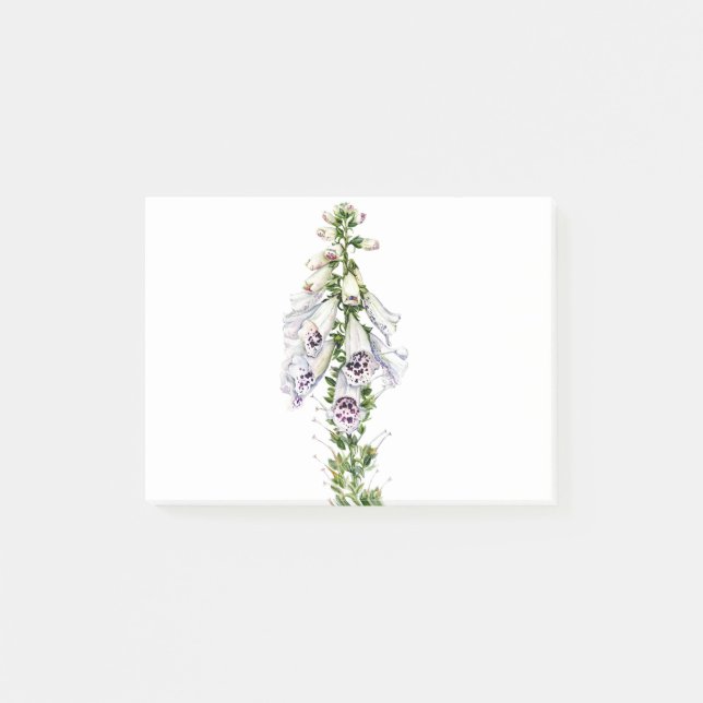 Foxglove flower post-it notes (Front)