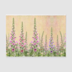 Foxglove flowers design tissue paper