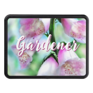 Foxglove Flowers Floral Pink Garden Personalized Hitch Cover