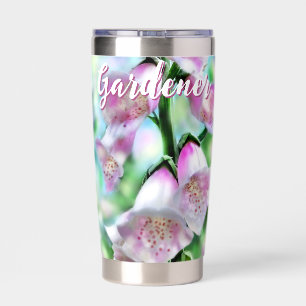 Foxglove Flowers Floral Pink Garden Personalized Insulated Tumbler