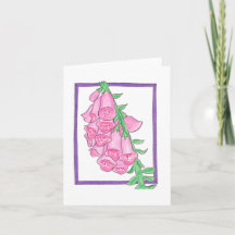 Foxglove Greeting Card