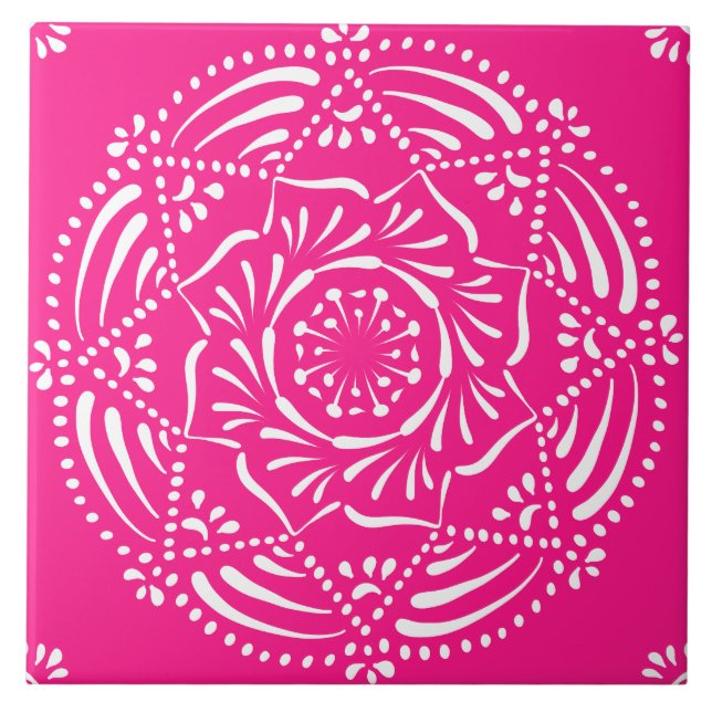 Foxglove Mandala Tile (Front)