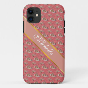 Foxglove Petal Paisley Pattern iPhone 11 Case