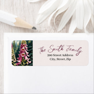 Foxglove Return Street Address Label