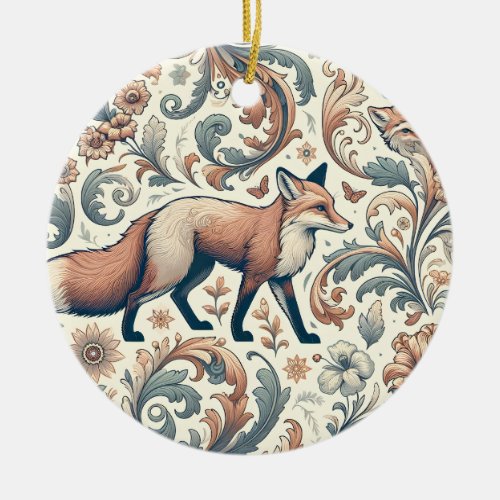 Foxglove Whispers Victorian Elegance in Natures  Ceramic Ornament