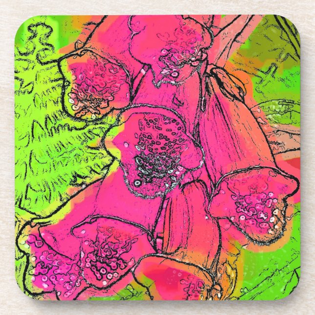 FOXGLOVES BEVERAGE COASTER (Front)