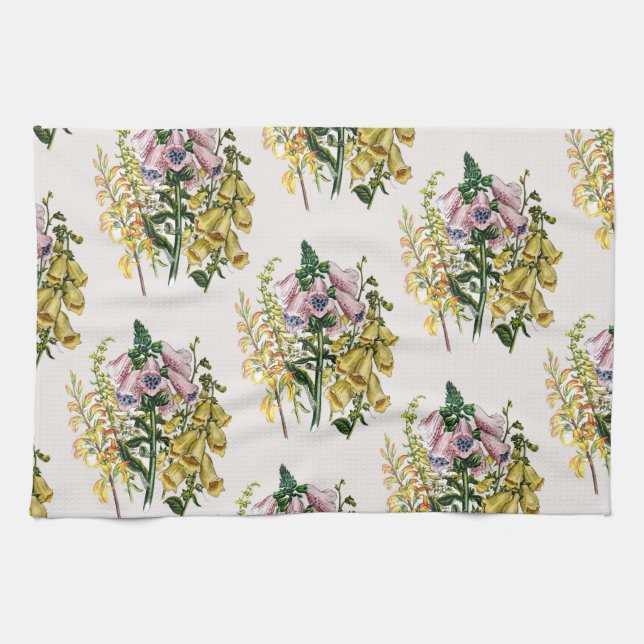 Foxgloves Kitchen Towel (Horizontal)