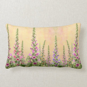 Foxgloves Lumbar Pillow