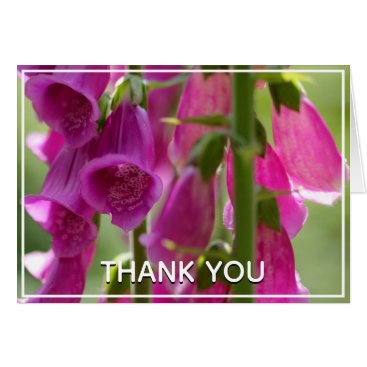 Foxgloves Thank You Card Foxgloves Thank You Card