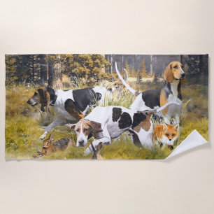 Foxhound  beach towel