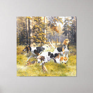 Foxhound canvas print