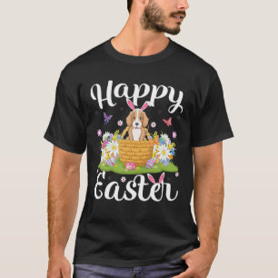 Foxhound Dog Easter Egg Hunt Floral Foxhound Easte T-Shirt