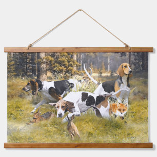Foxhound  hanging tapestry