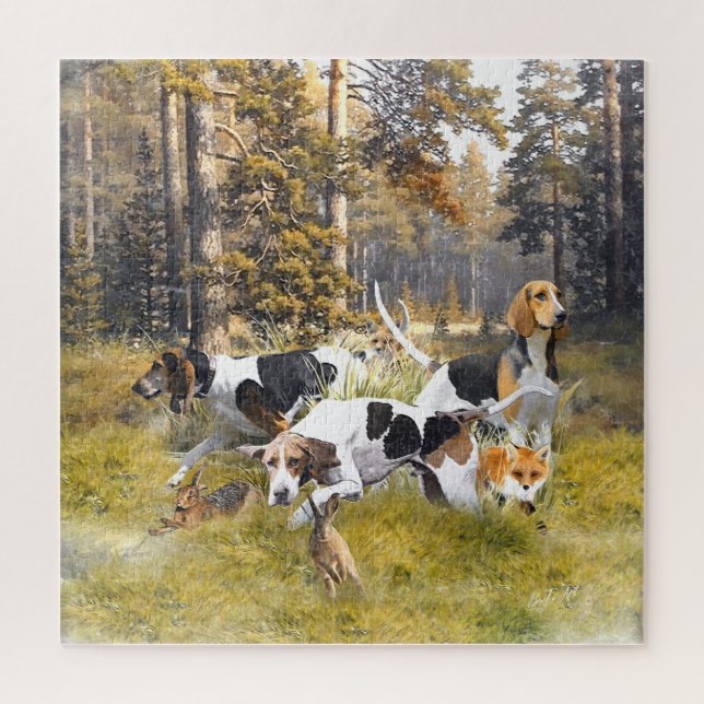 Foxhound  jigsaw puzzle (Vertical)