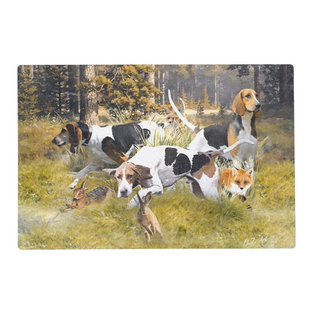 Foxhound  placemat (Front)