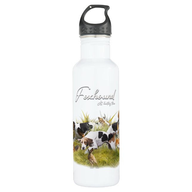 Foxhound  stainless steel water bottle (Front)