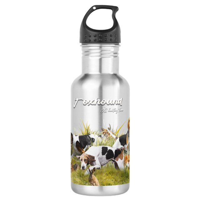 Foxhound  stainless steel water bottle (Front)