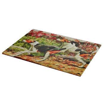 Foxhounds-english&american - In Autumn Wood  - Cutting Board by almawad at Zazzle