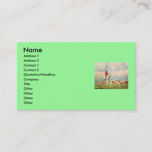 Foxhunt Business Card
