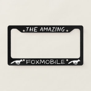 Foxmobile Fox Silhouettes Personalized License Plate Frame