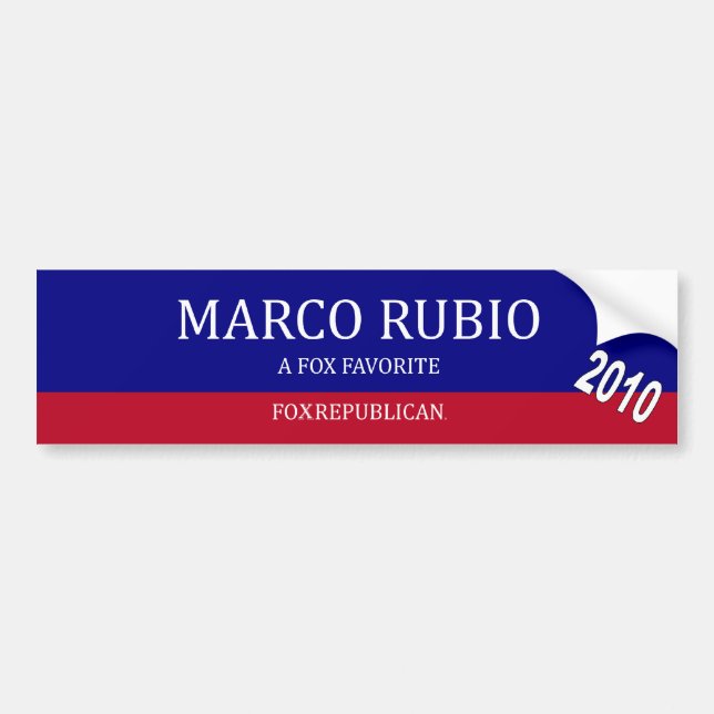 Foxrepublican Marco Rubio Bumper Sticker (Front)