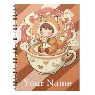 Fox's Cozy Read Study Spiral Notebook