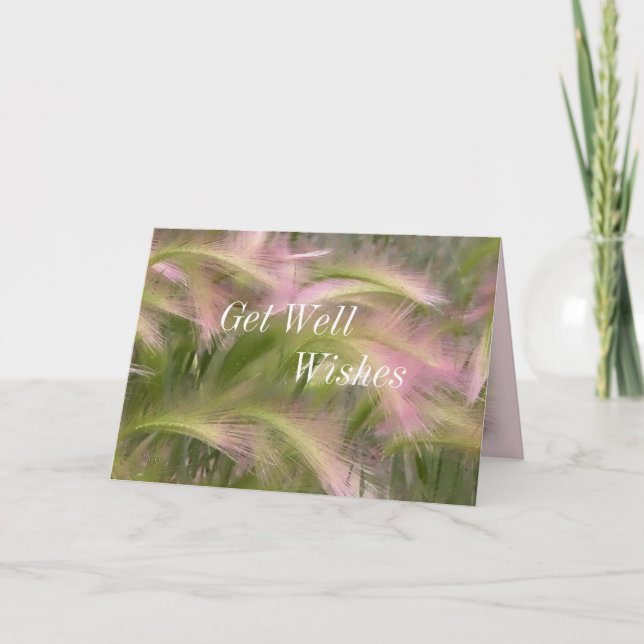 Foxtail Fantasy Get Well- customize any occasion Card (Front)