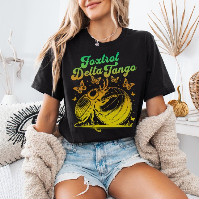 Foxtrot Delta Tango Beetle Anti-Trump FDT Gradient T-Shirt (Creator Uploaded)