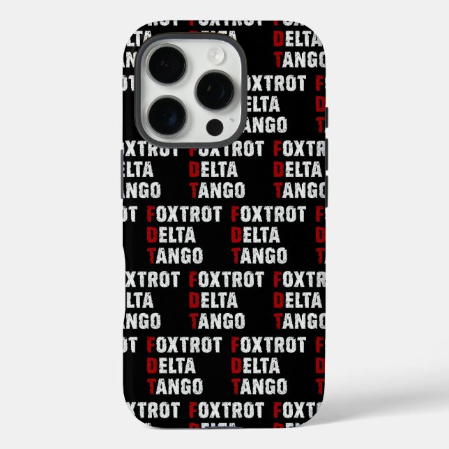Foxtrot Delta Tango Case-Mate iPhone Case (Back)