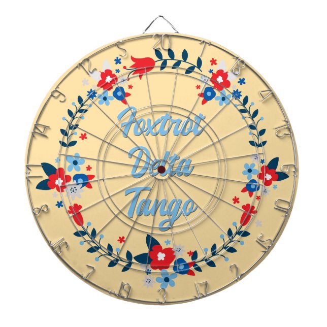 Foxtrot Delta Tango Dart Board (Front)
